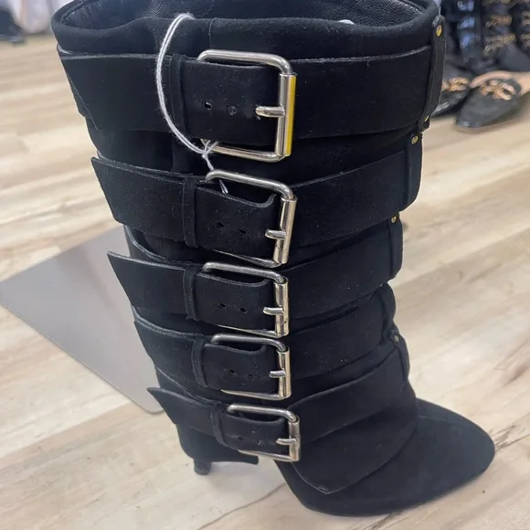 Balmain x Giuseppe Zanotti biker heeled boots / 39 - Picture 2 of 8